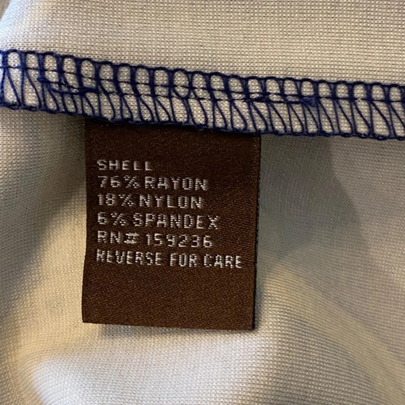 J. McLaughlin Campbell knit Mini Dress equestrian Navy Blue-Gold 33699 - Picture 8 of 10